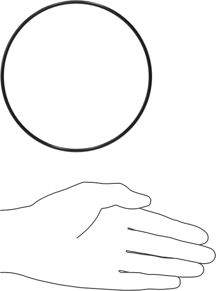 Yağa Dayanıklı Buna-N O-Ring, 3 mm Genişlik, 124 mm İç Çap