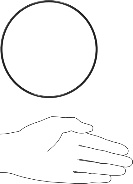 Yağa Dayanıklı Buna-N O-Ring, 3 mm Genişlik, 129.5 mm İç Çap