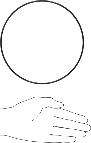 Yağa Dayanıklı Buna-N O-Ring, 3 mm Genişlik, 164.5 mm İç Çap