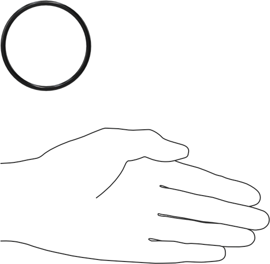 Yağa Dayanıklı Buna-N O-Ring, 3.5 mm Genişlik, 55 mm İç Çap