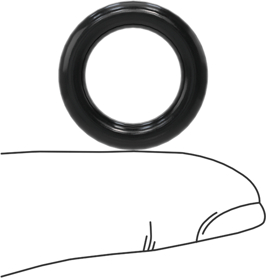 Yağa Dayanıklı Buna-N O-Ring, 4 mm Genişlik, 14 mm İç Çap