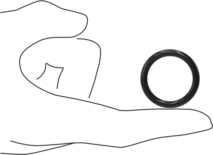 Yağa Dayanıklı Buna-N O-Ring, 4 mm Genişlik, 25 mm İç Çap