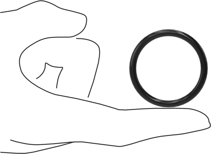 Yağa Dayanıklı Buna-N O-Ring, 4 mm Genişlik, 36 mm İç Çap