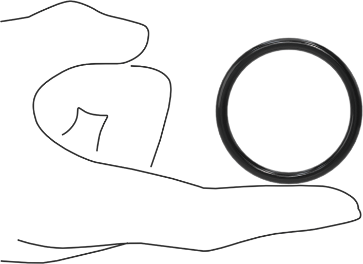 Yağa Dayanıklı Buna-N O-Ring, 4 mm Genişlik, 40 mm İç Çap