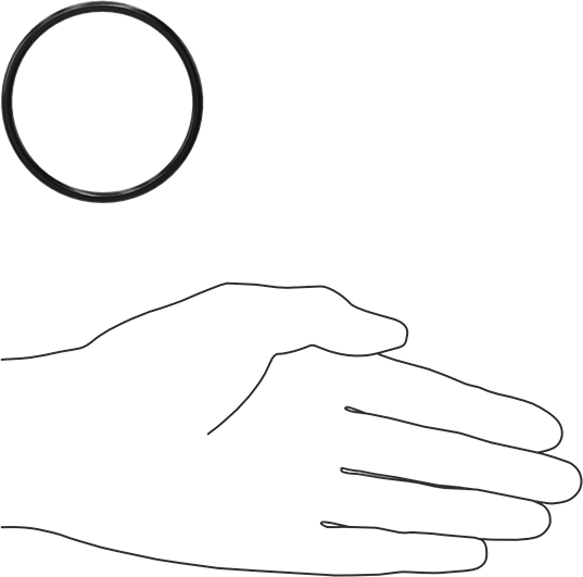 Yağa Dayanıklı Buna-N O-Ring, 3.5 mm Genişlik, 57 mm İç Çap