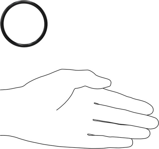 Yağa Dayanıklı Buna-N O-Ring, 4 mm Genişlik, 47 mm İç Çap