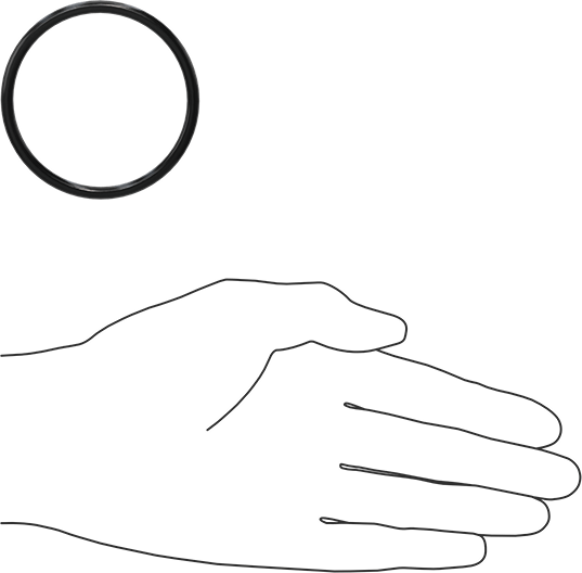 Yağa Dayanıklı Buna-N O-Ring, 4 mm Genişlik, 55 mm İç Çap