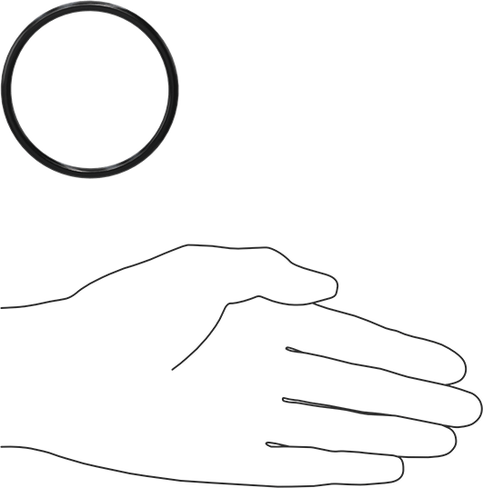 Yağa Dayanıklı Buna-N O-Ring, 4 mm Genişlik, 60 mm İç Çap