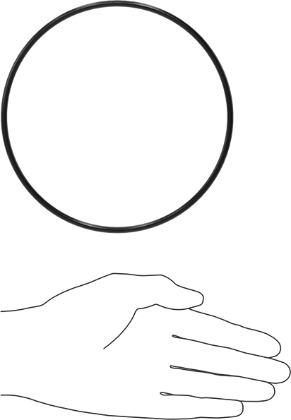 Yağa Dayanıklı Buna-N O-Ring, 4 mm Genişlik, 140 mm İç Çap