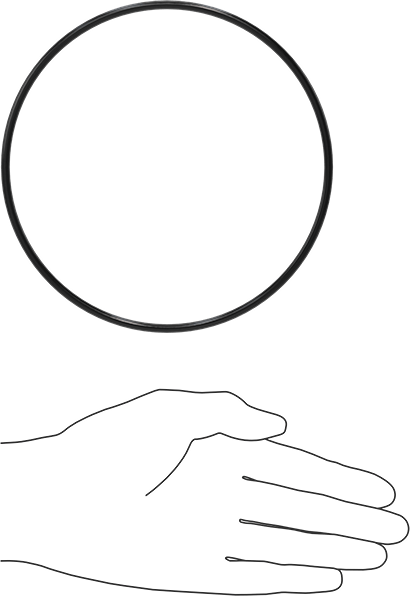 Yağa Dayanıklı Buna-N O-Ring, 4 mm Genişlik, 142 mm İç Çap