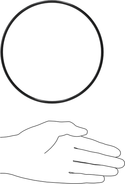 Yağa Dayanıklı Buna-N O-Ring, 4 mm Genişlik, 145 mm İç Çap