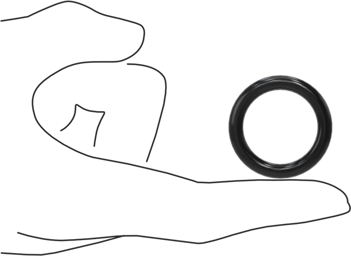 Yağa Dayanıklı Buna-N O-Ring, 5 mm Genişlik, 25 mm İç Çap