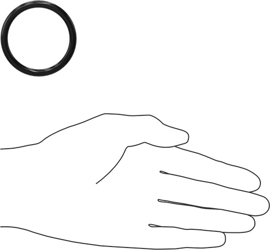 Yağa Dayanıklı Buna-N O-Ring, 5 mm Genişlik, 42 mm İç Çap