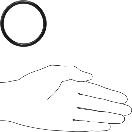 Yağa Dayanıklı Buna-N O-Ring, 5 mm Genişlik, 55 mm İç Çap