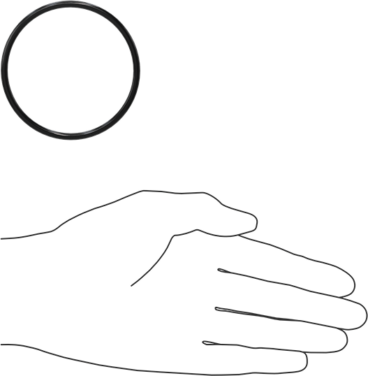 Yağa Dayanıklı Buna-N O-Ring, 3.5 mm Genişlik, 63 mm İç Çap