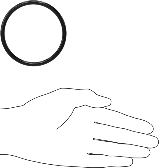 Yağa Dayanıklı Buna-N O-Ring, 5 mm Genişlik, 67 mm İç Çap