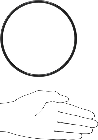 Yağa Dayanıklı Buna-N O-Ring, 5 mm Genişlik, 135 mm İç Çap