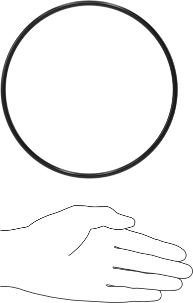 Yağa Dayanıklı Buna-N O-Ring, 5 mm Genişlik, 160 mm İç Çap