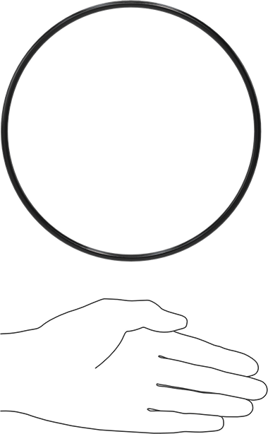 Yağa Dayanıklı Buna-N O-Ring, 5 mm Genişlik, 170 mm İç Çap