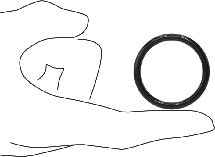 Yağa Dayanıklı Buna-N O-Ring, 4 mm Genişlik, 34 mm İç Çap