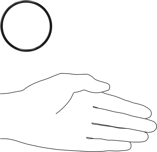 Yağa Dayanıklı Buna-N O-Ring, 3 mm Genişlik, 55 mm İç Çap