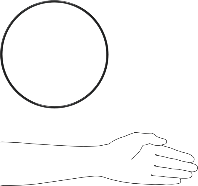 Yağa Dayanıklı Buna-N O-Ring, 5 mm Genişlik, 220 mm İç Çap