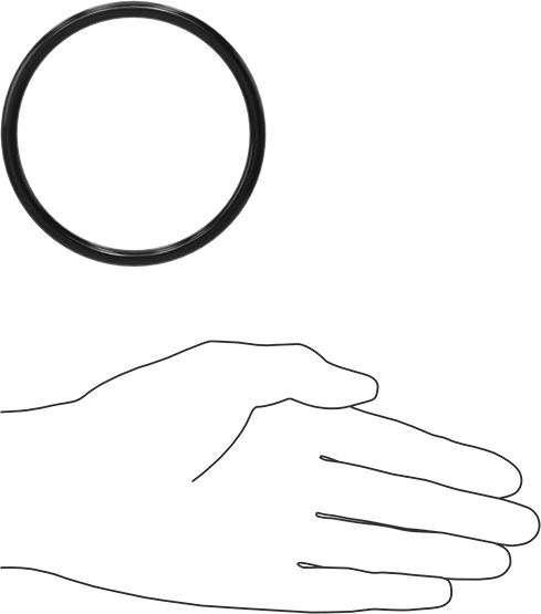 Yağa Dayanıklı Buna-N O-Ring, 5.7 mm Genişlik, 79.2 mm İç Çap