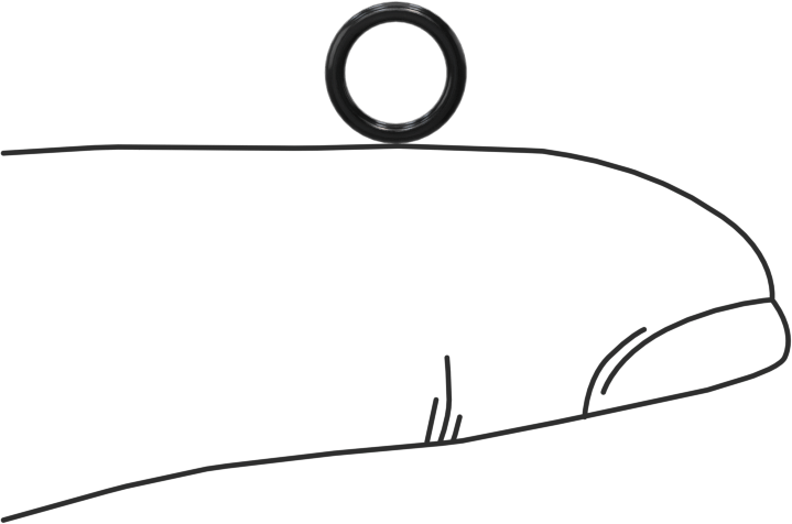 Yağa Dayanıklı Buna-N O-Ring, 1 mm Genişlik, 5 mm İç Çap