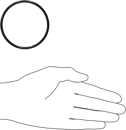 Yağa Dayanıklı Buna-N O-Ring, 3.5 mm Genişlik, 65 mm İç Çap