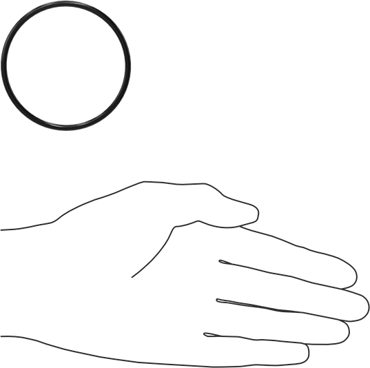 Yağa Dayanıklı Buna-N O-Ring, 3 mm Genişlik, 59 mm İç Çap