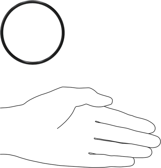 Yağa Dayanıklı Buna-N O-Ring, 3.5 mm Genişlik, 67 mm İç Çap