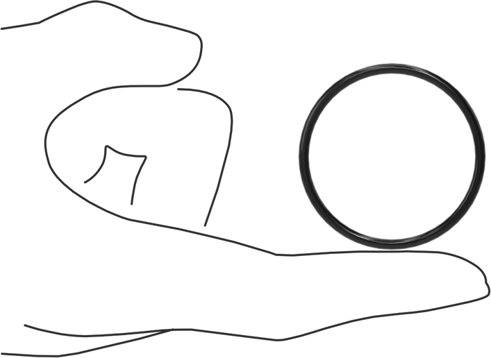 Yağa Dayanıklı Buna-N O-Ring, 2.5 mm Genişlik, 40 mm İç Çap