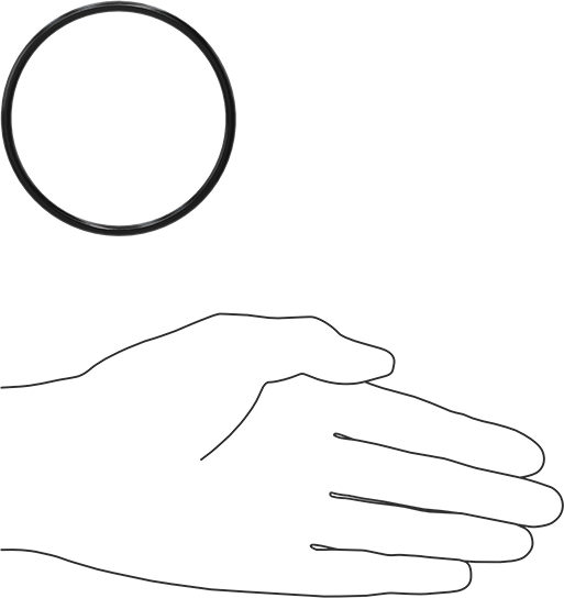 Yağa Dayanıklı Buna-N O-Ring, 3.5 mm Genişlik, 70 mm İç Çap