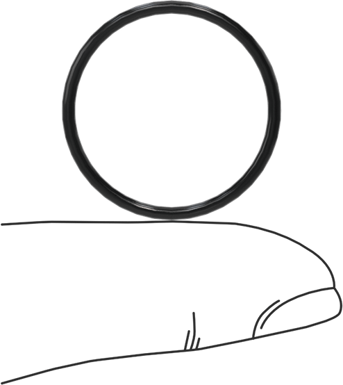 Yağa Dayanıklı Buna-N O-Ring, 1.5 mm Genişlik, 22 mm İç Çap