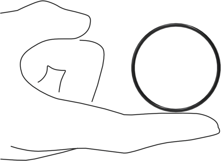 Yağa Dayanıklı Buna-N O-Ring, 2 mm Genişlik, 44 mm İç Çap