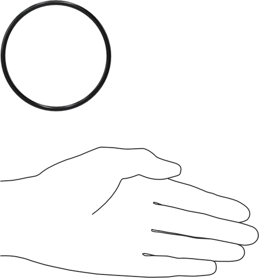 Yağa Dayanıklı Buna-N O-Ring, 3.5 mm Genişlik, 72 mm İç Çap