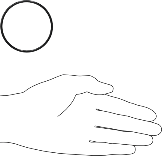 Yağa Dayanıklı Buna-N O-Ring, 2.5 mm Genişlik, 55 mm İç Çap