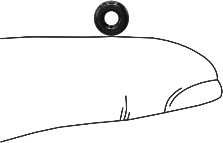 Yağa Dayanıklı Buna-N O-Ring, 1.9 mm Genişlik, 2.4 mm İç Çap