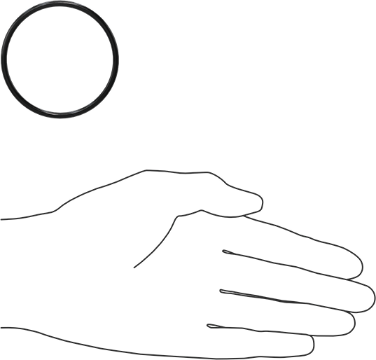 Yağa Dayanıklı Buna-N O-Ring, 3 mm Genişlik, 52 mm İç Çap