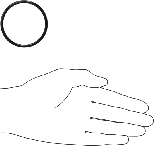 Yağa Dayanıklı Buna-N O-Ring, 3.5 mm Genişlik, 50 mm İç Çap