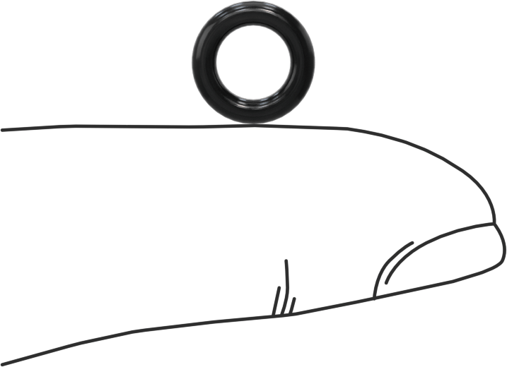 Yağa Dayanıklı Buna-N O-Ring, 1.9 mm Genişlik, 5.7 mm İç Çap