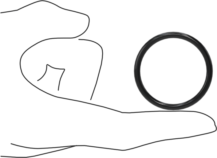 Yağa Dayanıklı Buna-N O-Ring, 3.5 mm Genişlik, 36 mm İç Çap