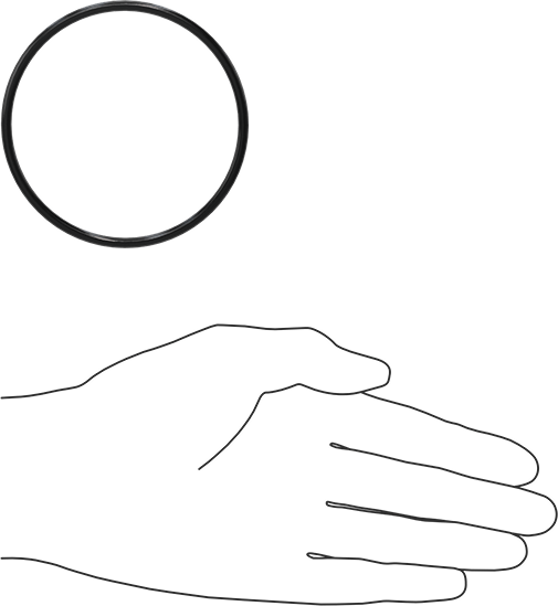 Yağa Dayanıklı Buna-N O-Ring, 3.5 mm Genişlik, 75 mm İç Çap