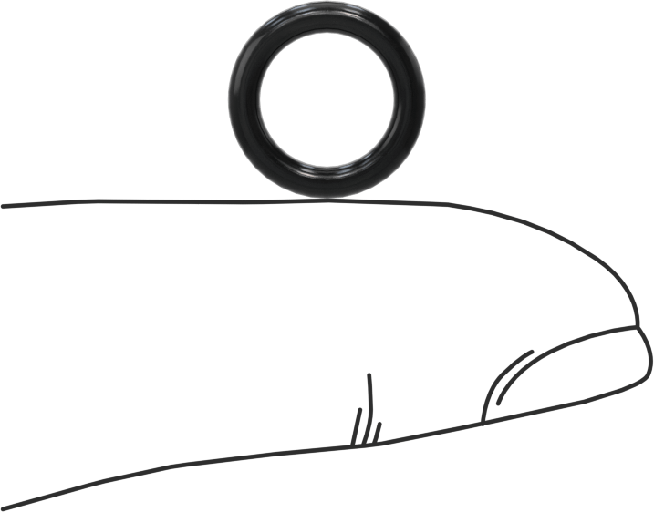 Yağa Dayanıklı Buna-N O-Ring, 1.9 mm Genişlik, 8 mm İç Çap