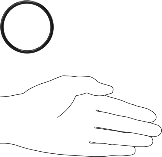 Yağa Dayanıklı Buna-N O-Ring, 4 mm Genişlik, 53 mm İç Çap