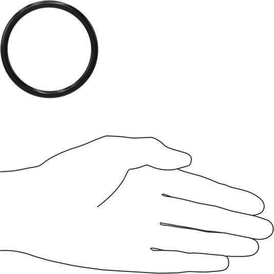 Yağa Dayanıklı Buna-N O-Ring, 5 mm Genişlik, 56 mm İç Çap