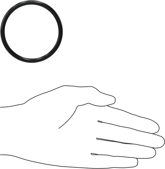 Yağa Dayanıklı Buna-N O-Ring, 5 mm Genişlik, 60 mm İç Çap