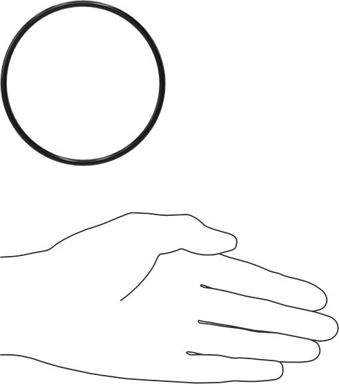 Yağa Dayanıklı Buna-N O-Ring, 3.5 mm Genişlik, 83 mm İç Çap