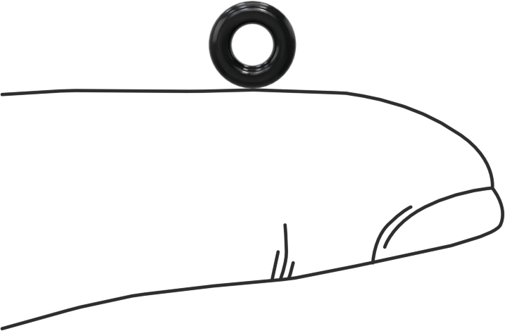 Yağa Dayanıklı Buna-N O-Ring, 1.78 mm Genişlik, 3.2 mm İç Çap