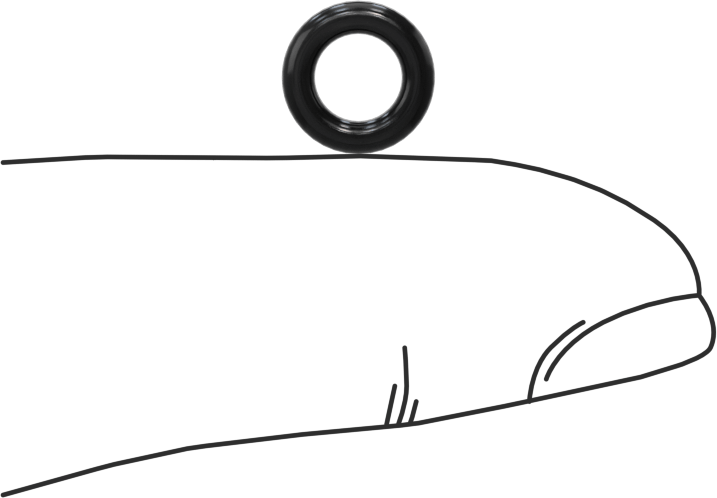 Yağa Dayanıklı Buna-N O-Ring, 1.78 mm Genişlik, 4.76 mm İç Çap